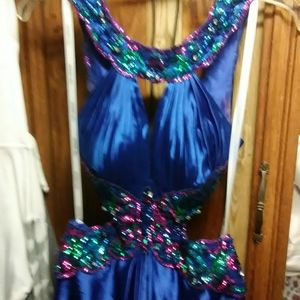 Blue prom dress